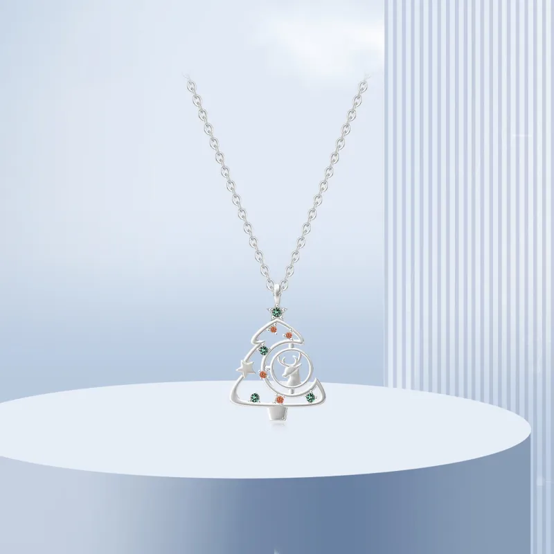 Teddy Bear Collection S925 Silver Necklace # Gold Silver Women's-1