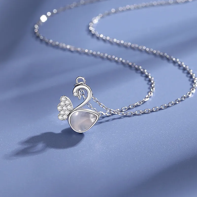 Teddy Bear Collection S925 Silver Necklaces Women's-2