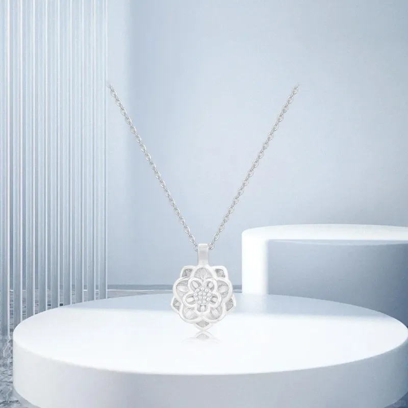 Teddy Bear Collection 999 Fine Silver Necklaces Women's-3
