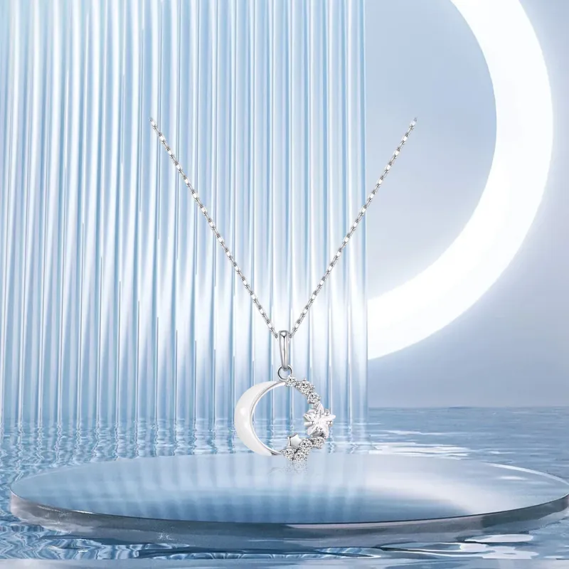 Teddy Bear Collection S925 Silver Necklaces Women's-2