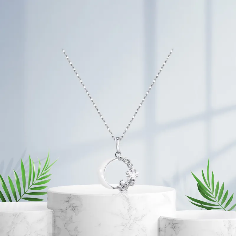 Teddy Bear Collection S925 Silver Necklaces Women's-4