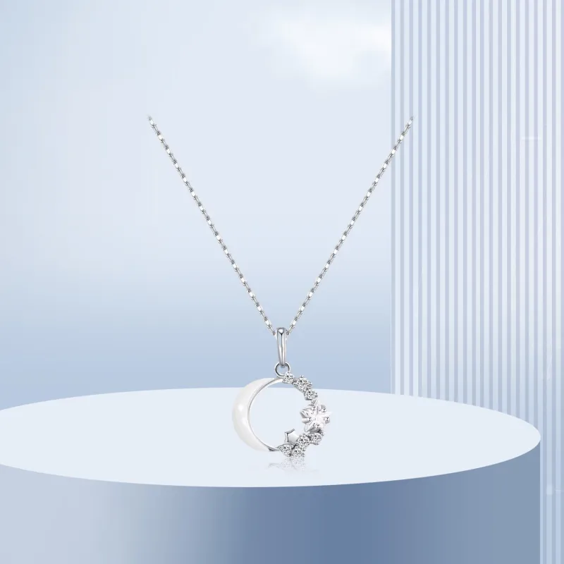 Teddy Bear Collection S925 Silver Necklaces Women's-1