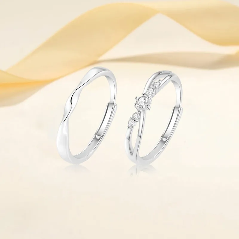 LOVE&LOVE S999 Fine Silver Rings Unisex-1