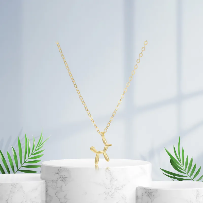 Teddy Bear Collection S925 Silver Necklaces Unisex-4