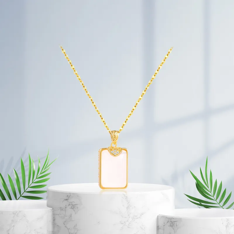 Teddy Bear Collection Chalcedony Necklaces Women's-4