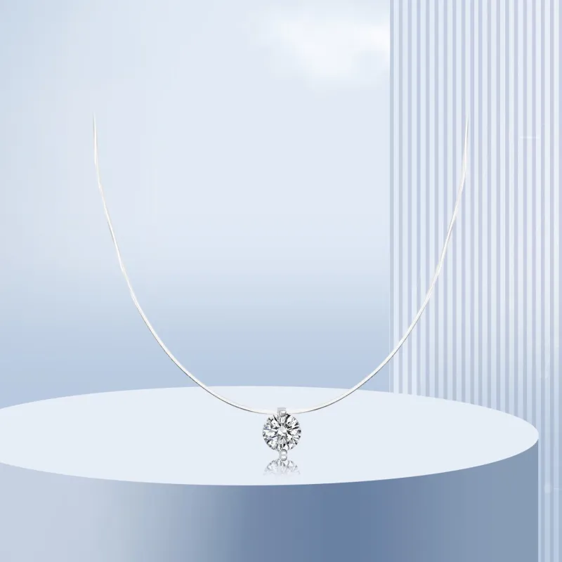 Teddy Bear Collection Zircon Necklaces Women's-1