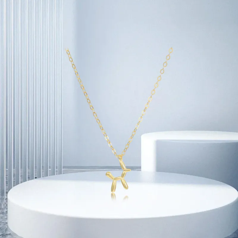 Teddy Bear Collection S925 Silver Necklaces Unisex-3