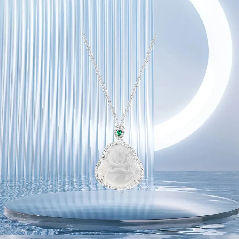Teddy Bear Collection Chalcedony Necklaces Women's-4