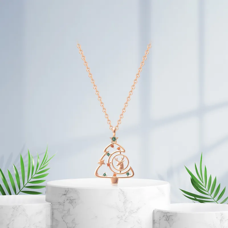 Teddy Bear Collection S925 Silver Necklace # Gold Silver Women's-5