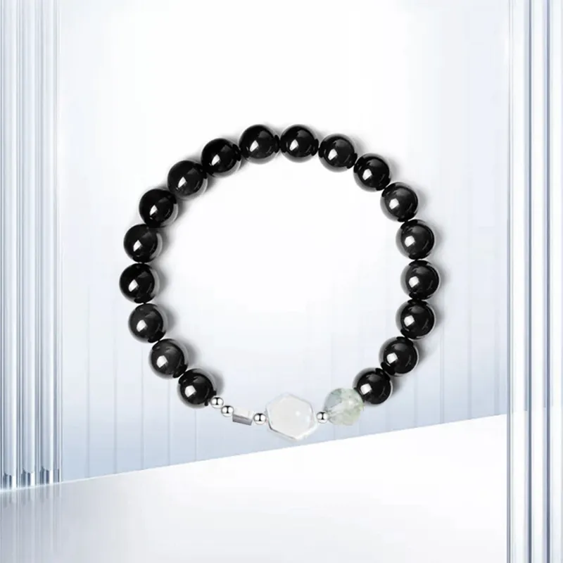 Teddy Bear Collection Obsidian Bracelets Unisex-1