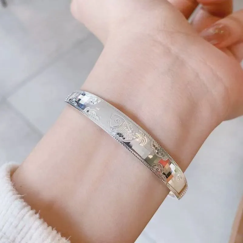 FMC 999 Fine Silver Bangles Unisex-5