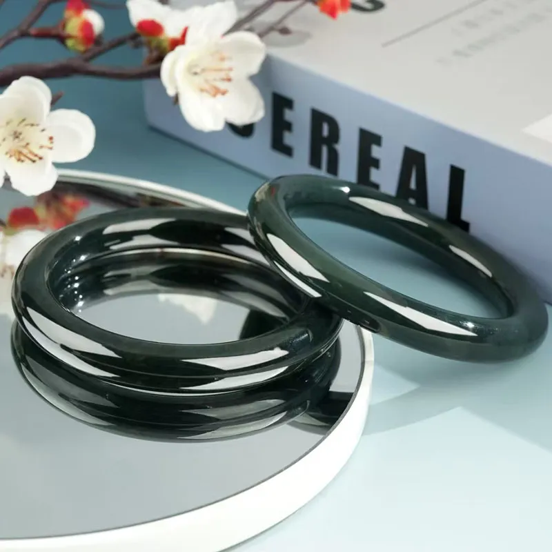 FMC Hetian Jade Bangles Unisex-3