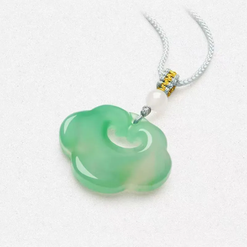 FMC African Emerald Jade Necklaces Unisex-2