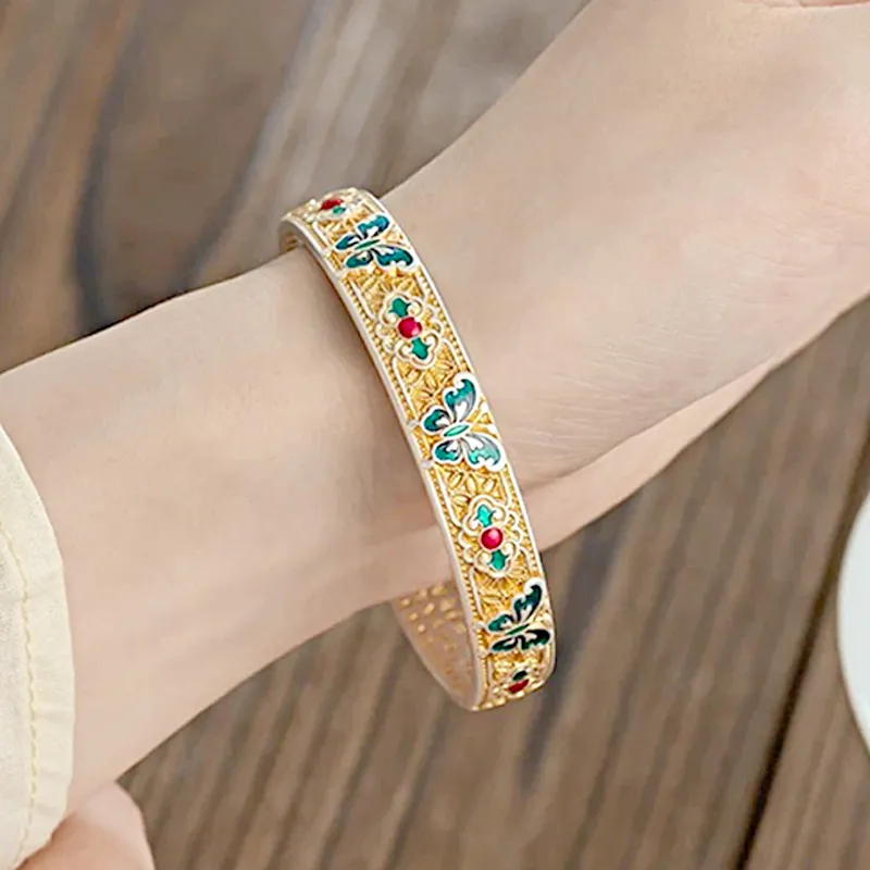FMC S999 Fine Silver Sterling Silver Bracelets Women's-5