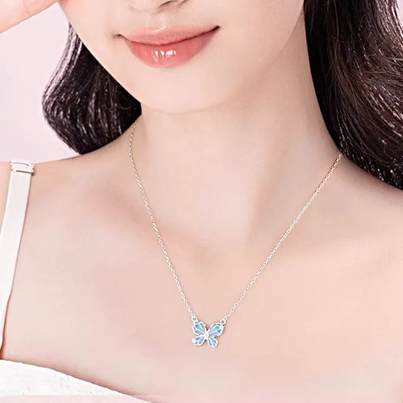 FMC S925 Silver Zircon Necklaces Unisex-5