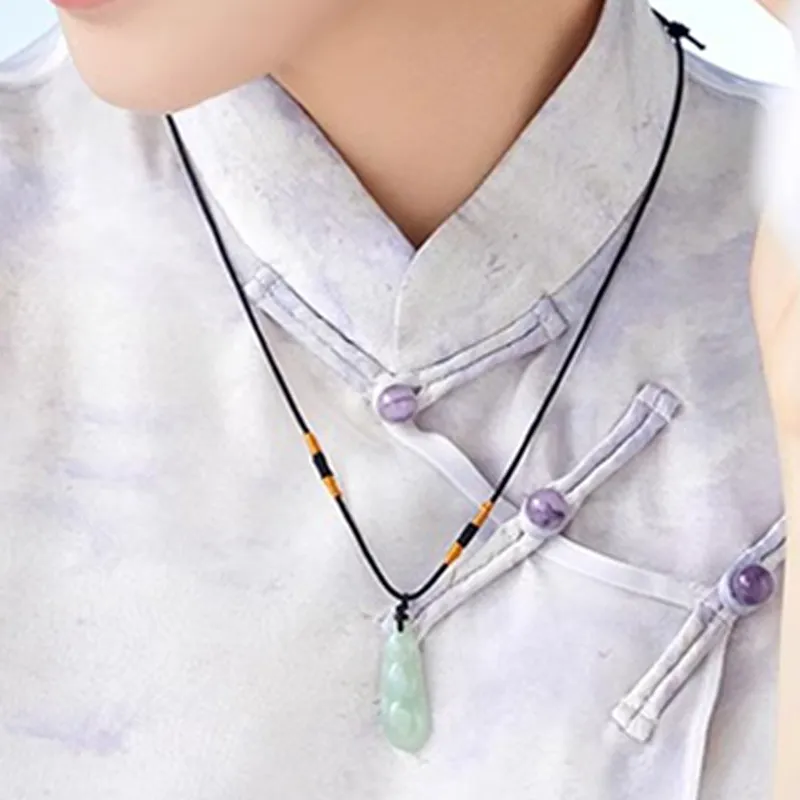 FMC Bean Type Jadeite Necklaces Unisex-7
