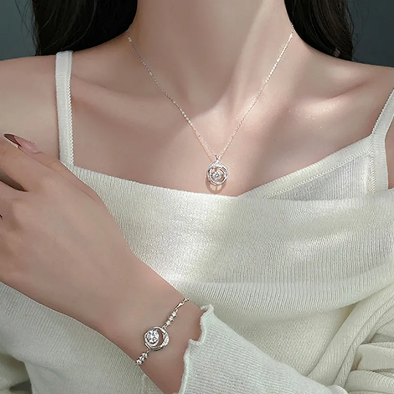 FMC S925 Silver Necklaces Women's-3