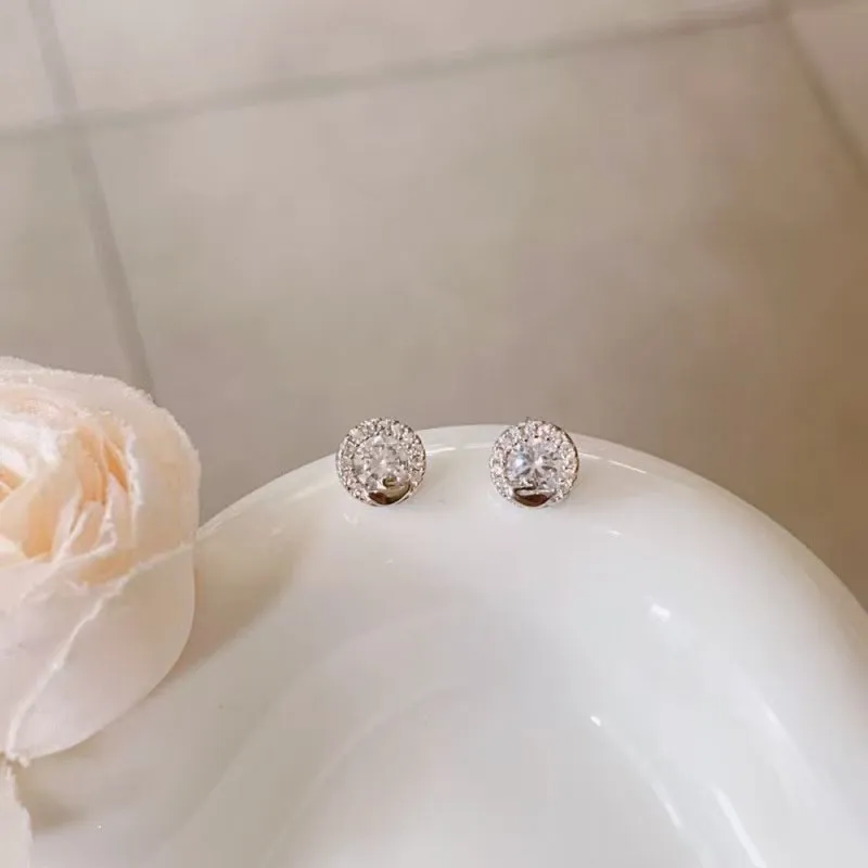 FMC S925 Silver Stud Earrings Unisex-2