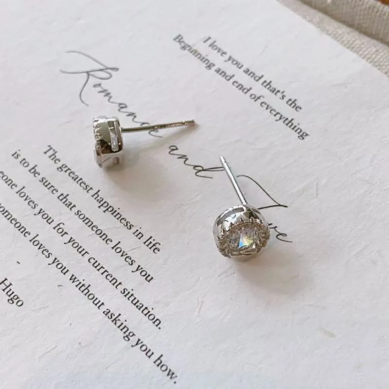 FMC S925 Silver Stud Earrings Unisex-3