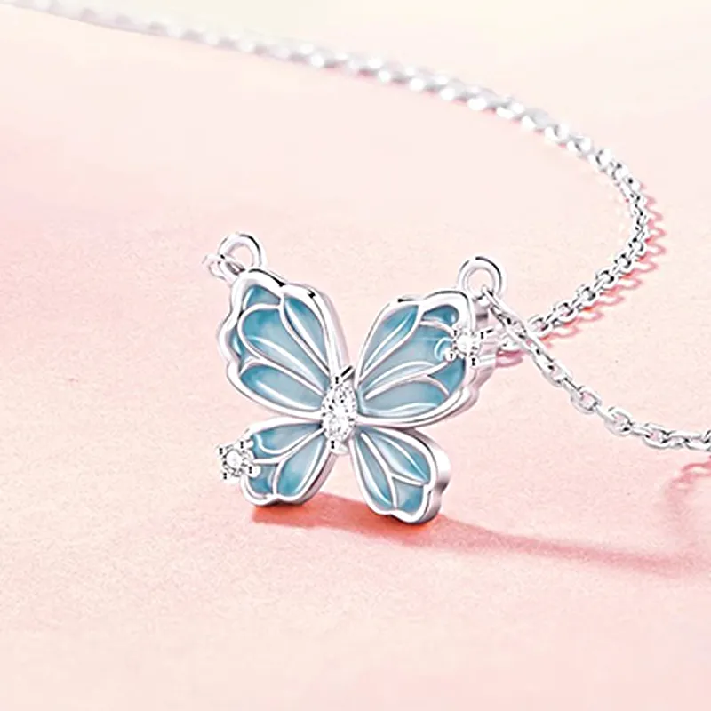 FMC S925 Silver Zircon Necklaces Unisex-1