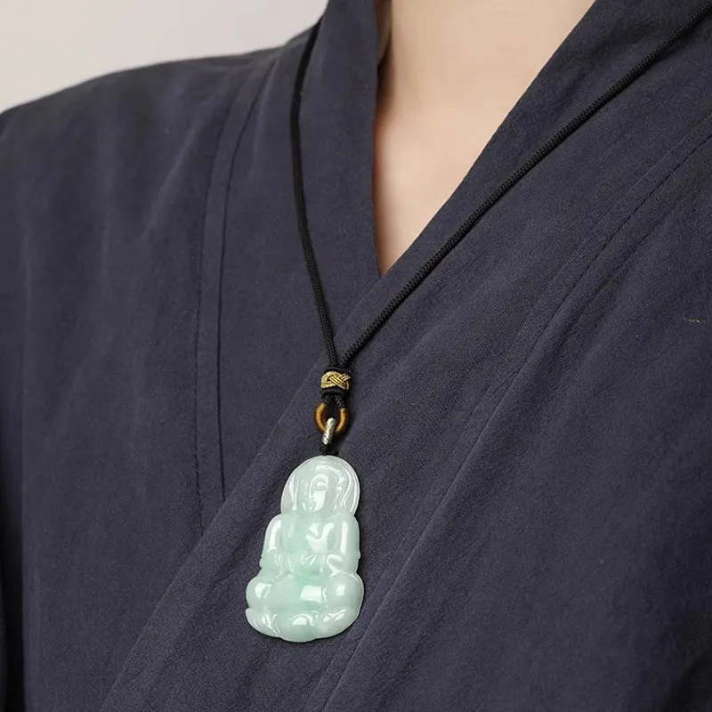 FMC Glutinous Jade Jadeite Necklaces Unisex-4