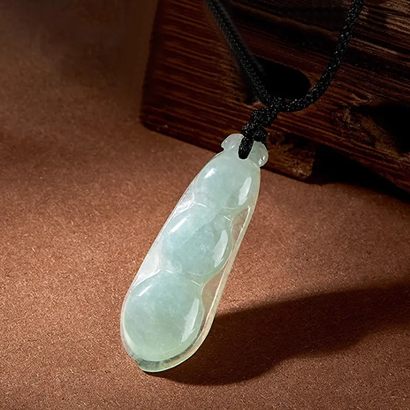 FMC Bean Type Jadeite Necklaces Unisex-3