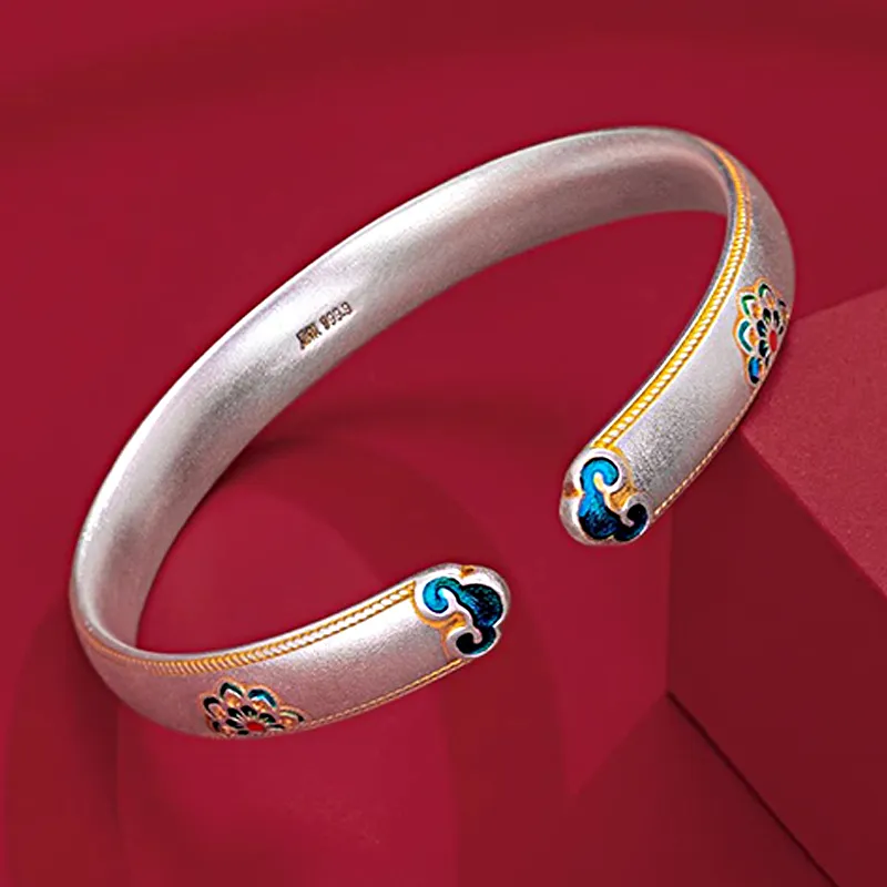 FMC 999 Fine Silver Sterling Silver Bracelets Women's-2