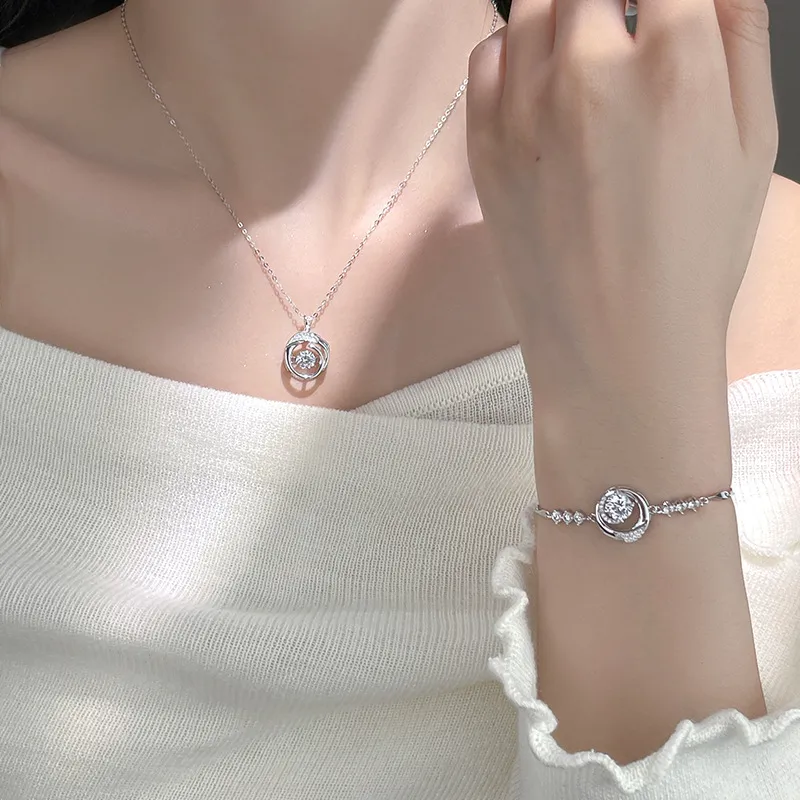 FMC S925 Silver Necklaces Women's-5