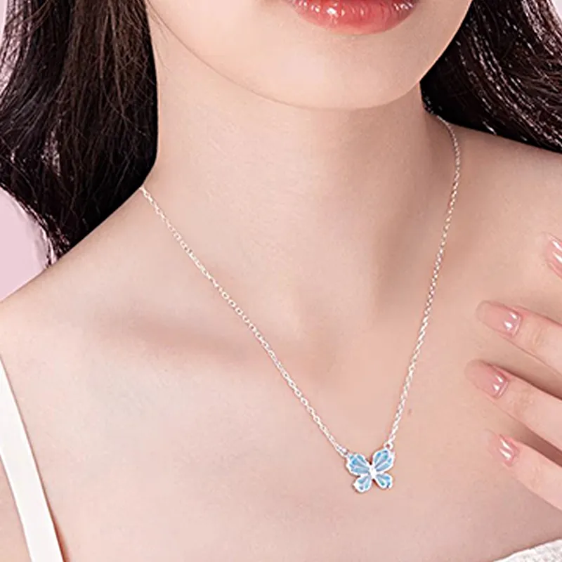 FMC S925 Silver Zircon Necklaces Unisex-6