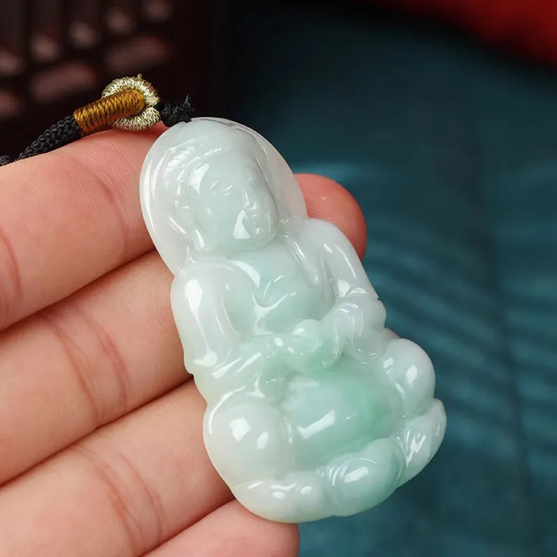 FMC Glutinous Jade Jadeite Necklaces Unisex-2