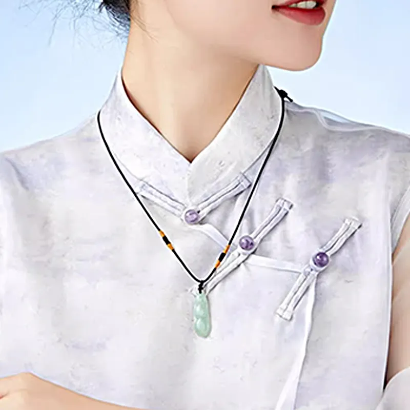 FMC Bean Type Jadeite Necklaces Unisex-5