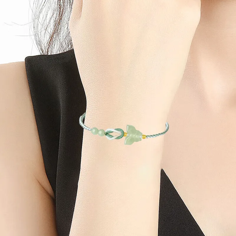 FMC Hetian Jade Bracelets Women's Pale Greenish White Jade-1
