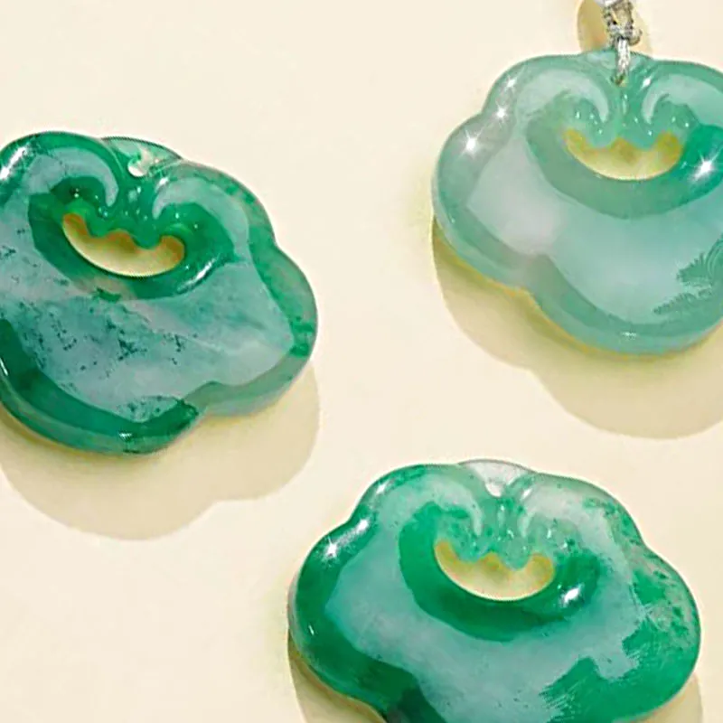 FMC African Emerald Jade Necklaces Unisex-4