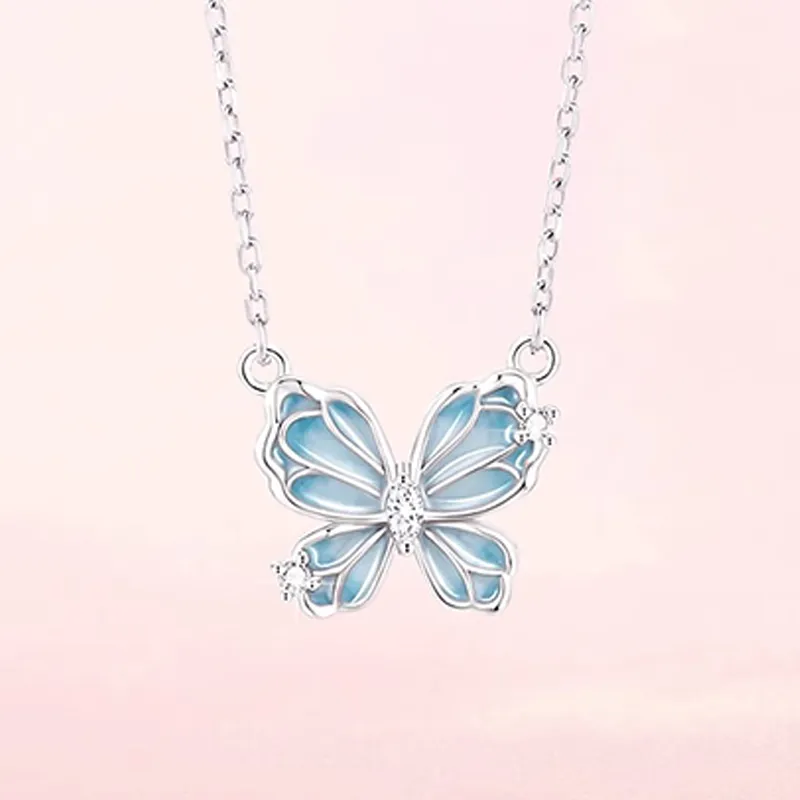 FMC S925 Silver Zircon Necklaces Unisex-4