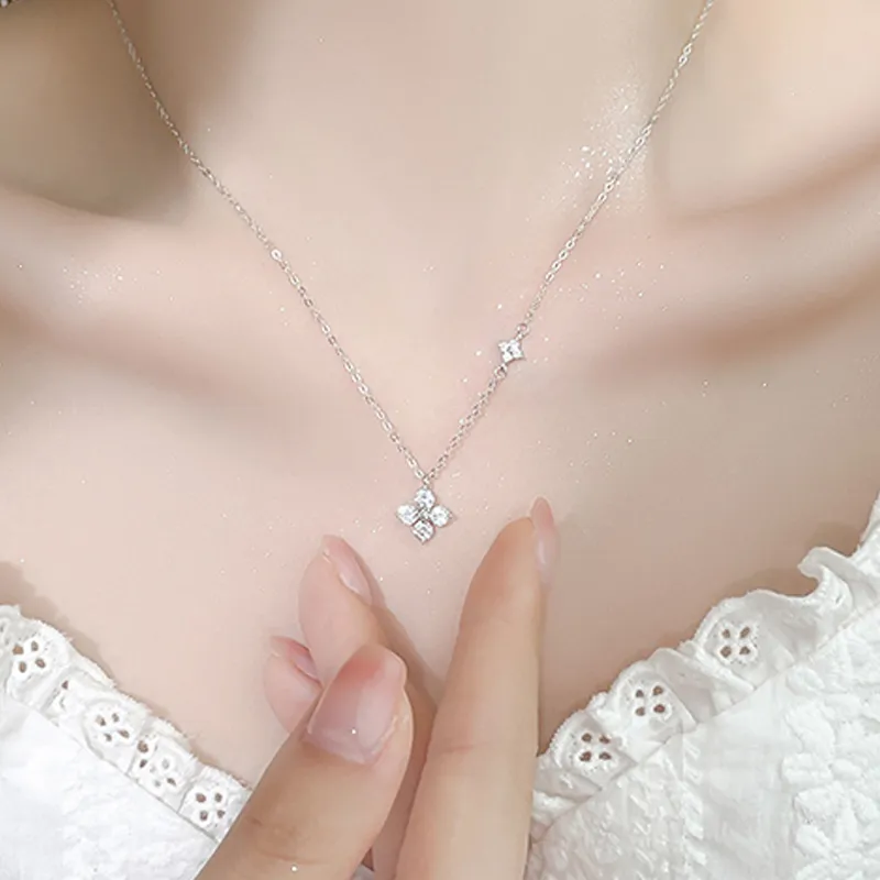 FMC S925 Silver Necklaces Women's-4