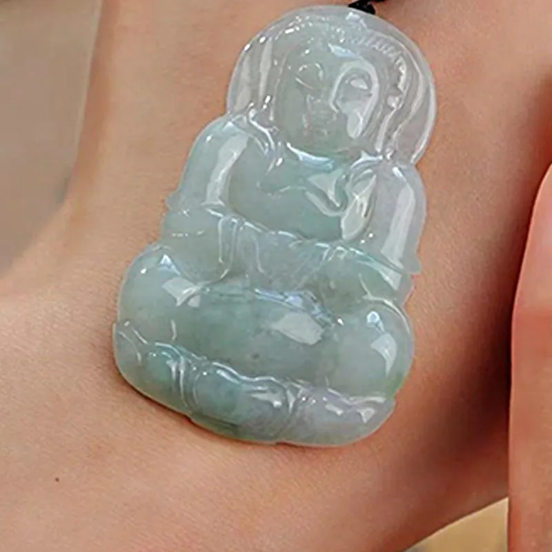 FMC Bean Type Jadeite Necklaces Unisex-4
