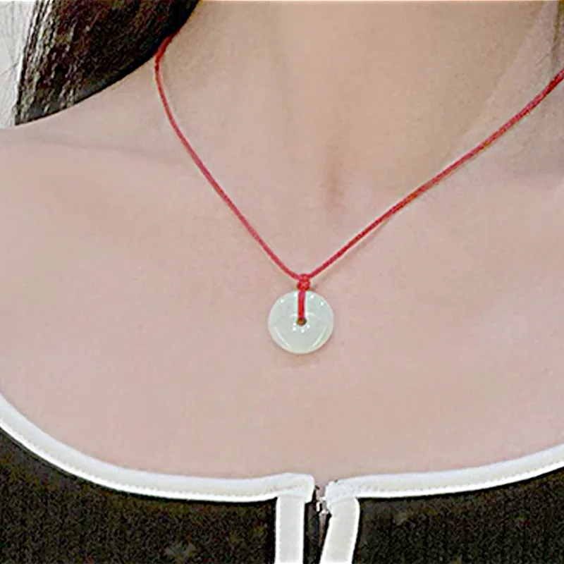 FMC Bean Type Jadeite Necklaces Unisex-4