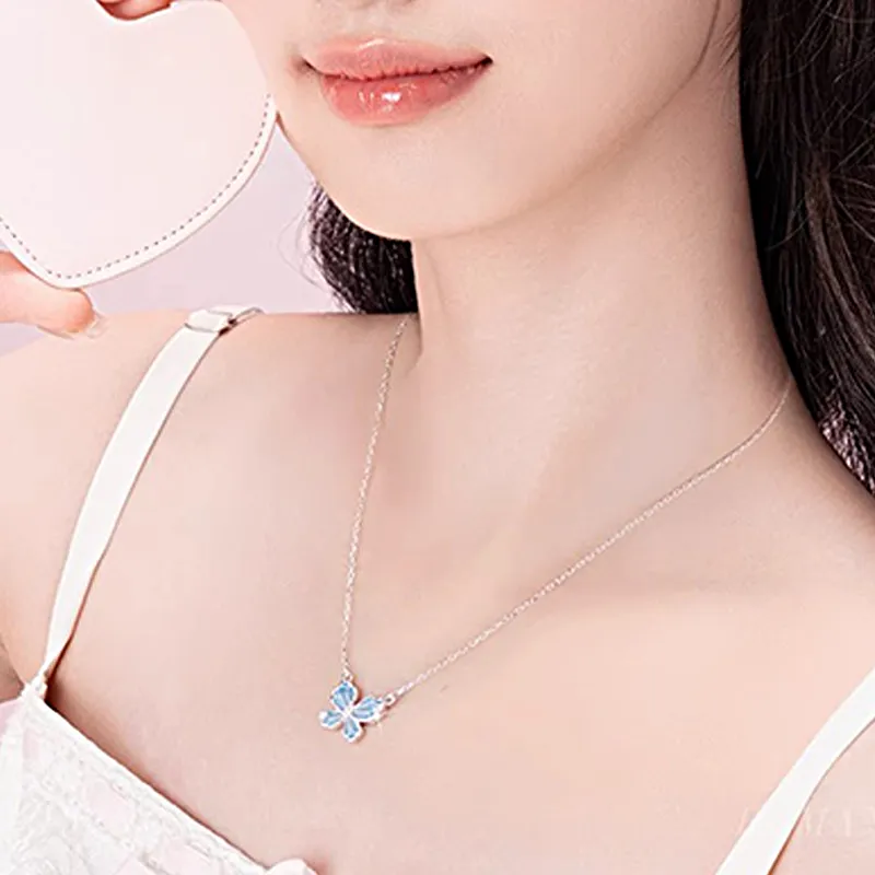 FMC S925 Silver Zircon Necklaces Unisex-7