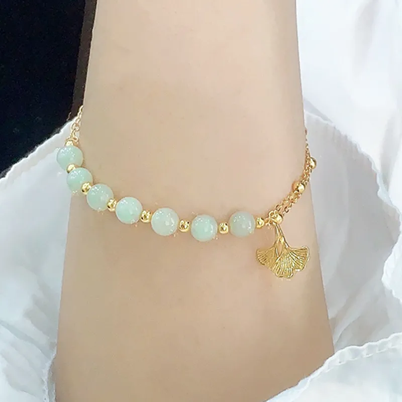 FMC Hetian Jade Bracelets Women's Pale Greenish White Jade-1