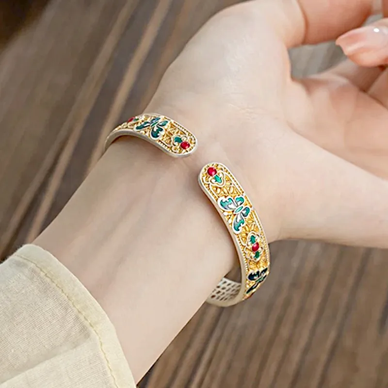 FMC S999 Fine Silver Sterling Silver Bracelets Women's-6