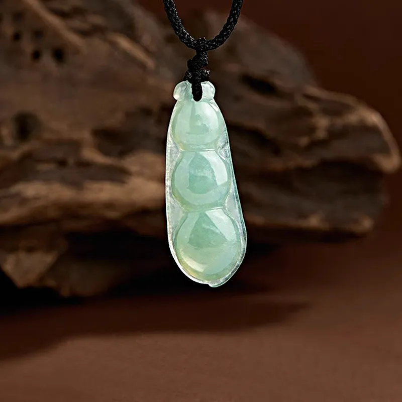 FMC Bean Type Jadeite Necklaces Unisex-4