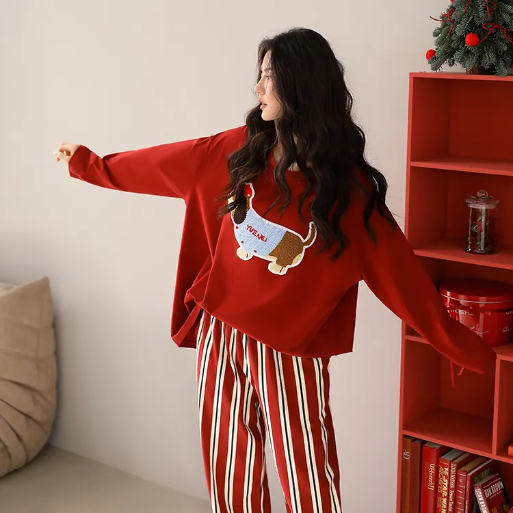 Yue Nei Pajama Set Women's Dachshund-2
