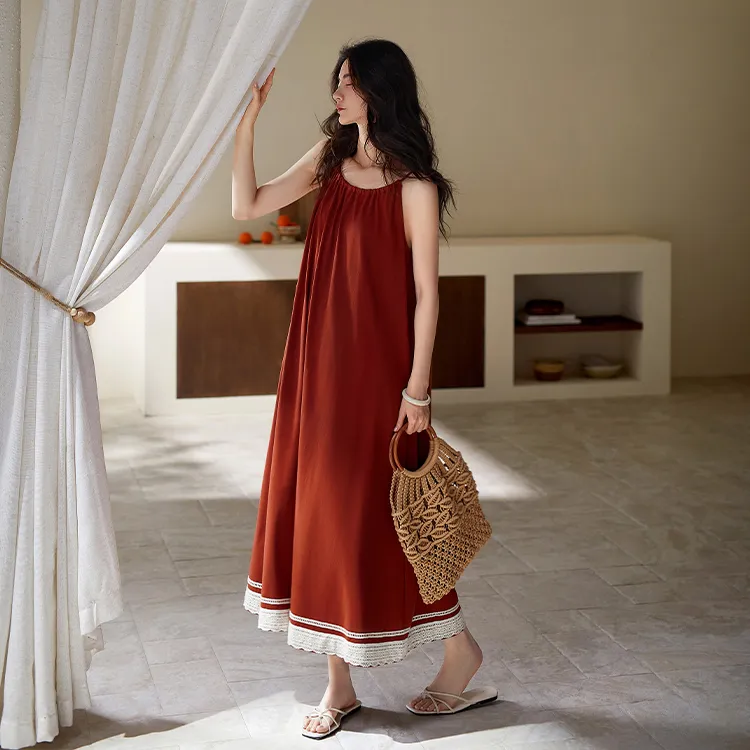 Yue Nei Nightgown Women's Ancora Red-4