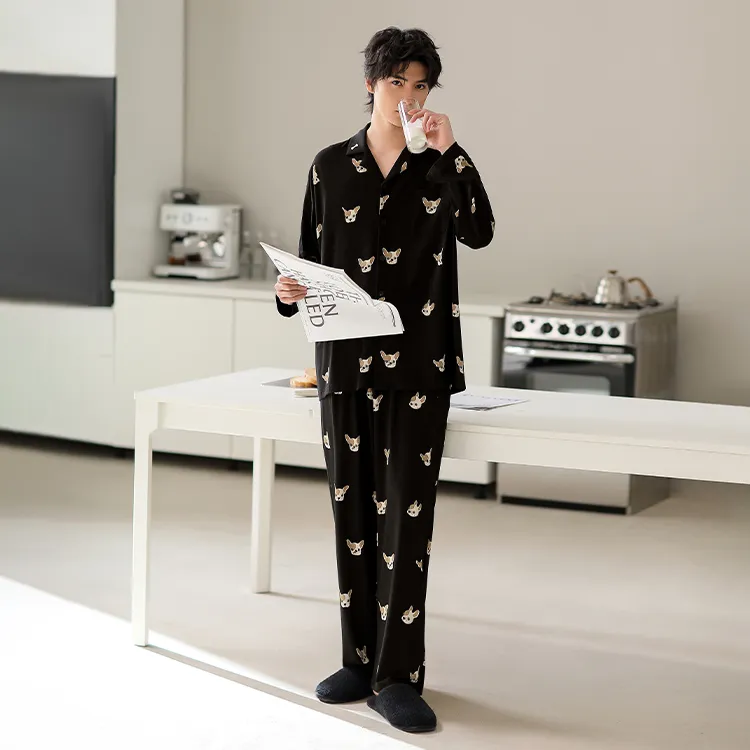 Yue Nei Pajama Set Men's French Hoppers-1