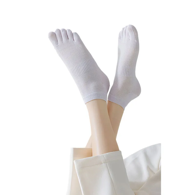 Cheemy Free Ankle Socks Women's 5 Pack Milk White-3