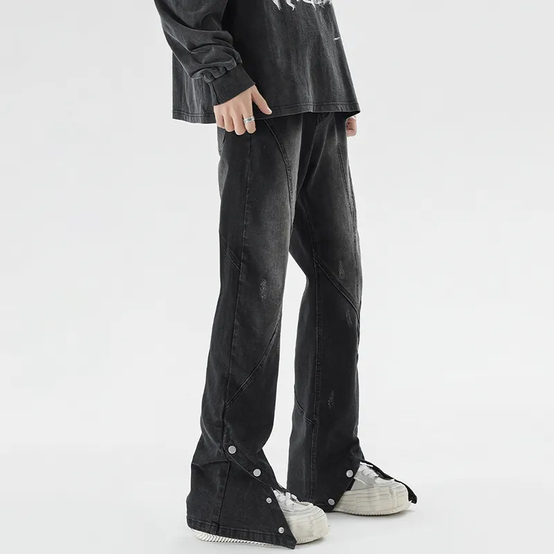 PAINT STAIN Jeans Unisex Black-3