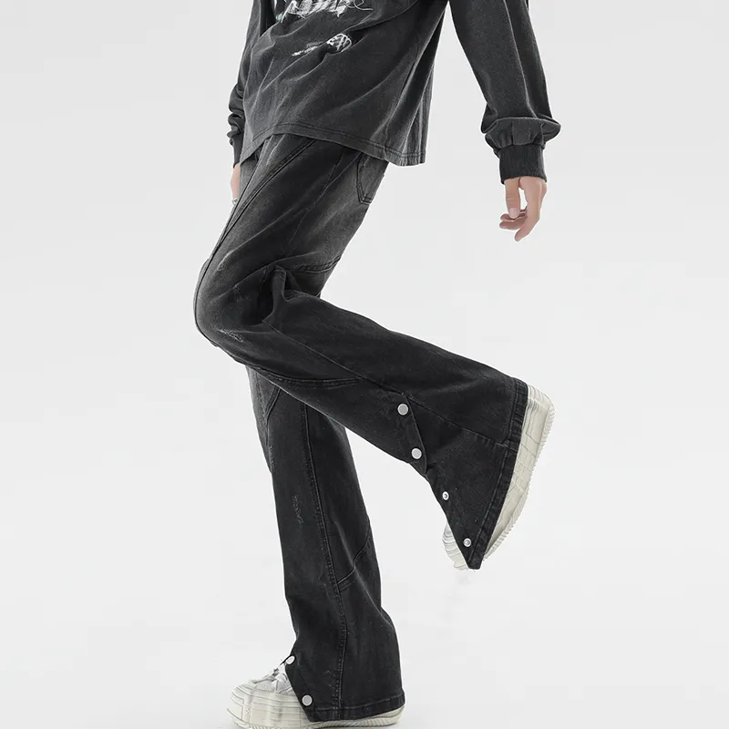 PAINT STAIN Jeans Unisex Black-4
