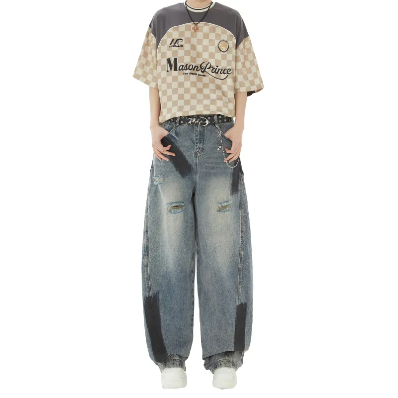 Humanism 1986 Jeans Unisex Color Block-3