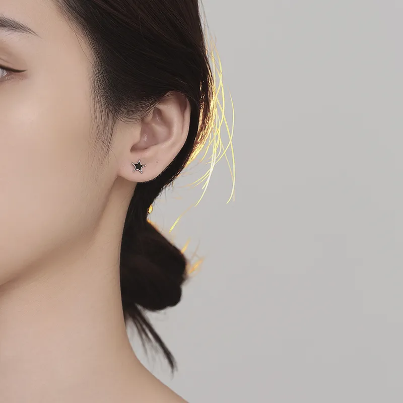 2801 999 Fine Silver Stud Earrings Women's-4