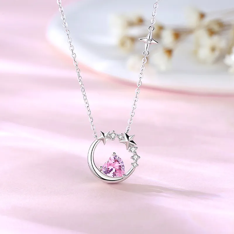 2801 S925 Silver Necklaces Women's-1